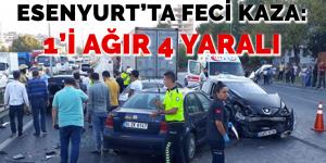 TEM Bağlantı Yolunda zincirleme kaza: 1’i ağır, 4 yaralı