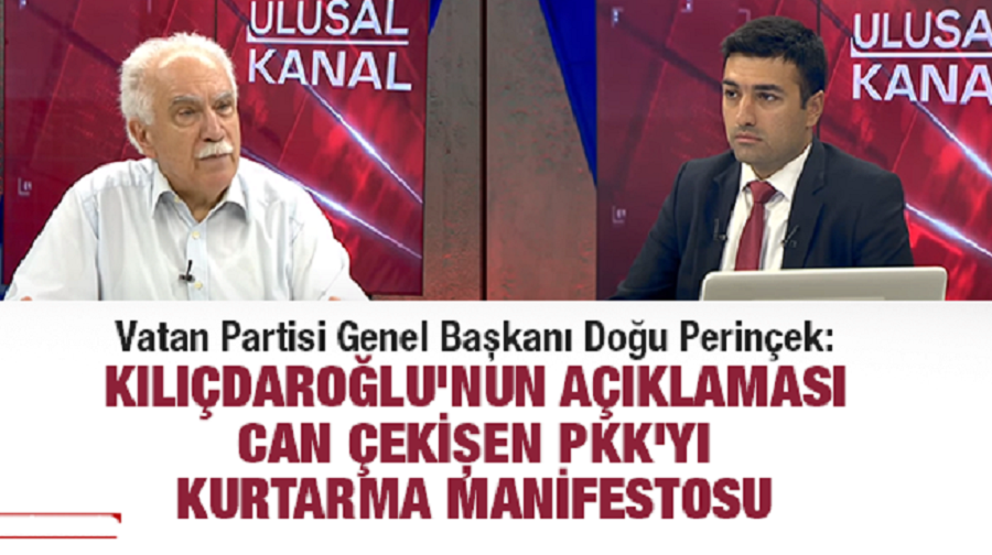 Doğu Perinçek: Kılıçdaroğlu, PKK’yı TSK’nın süngüsünden kurtarmak istiyor
