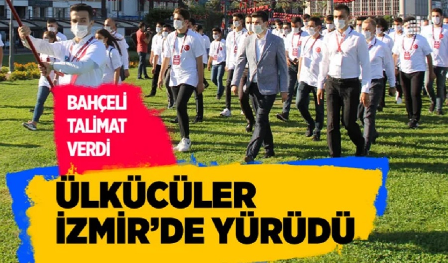 Ülkücü gençler İzmir’de yürüdü