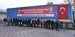 SİLİVRİ’DEN İZMİR’E İKİNCİ YARDIM TIR’I YOLA ÇIKTI