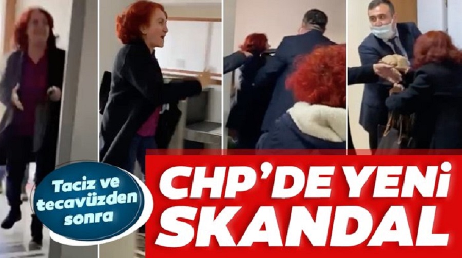 CHP’de taciz ve tecavüzden sonra kadına şiddet -Video Haber-