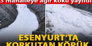 Esenyurt’ta korkutan köpük: 3 mahalleye ağır koku yayıldı