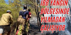 İBB İTFAİYESİ, YILMADAN ÇALIŞIYOR