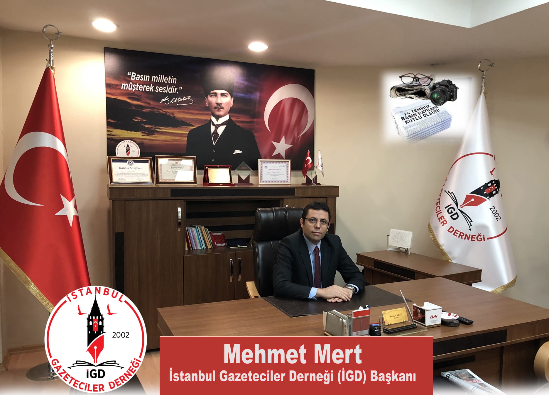 İGD Başkanı Mehmet Mert; Gazetecilik artık düştüğü yerden kalkmalı…