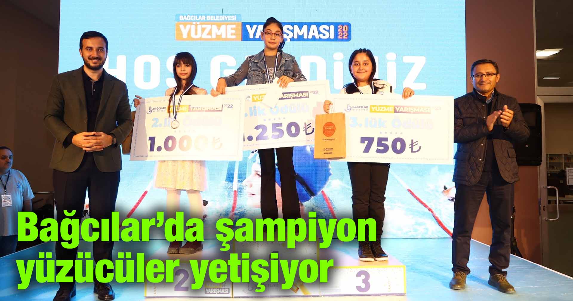 Bağcılar’da şampiyon yüzücüler yetişiyor