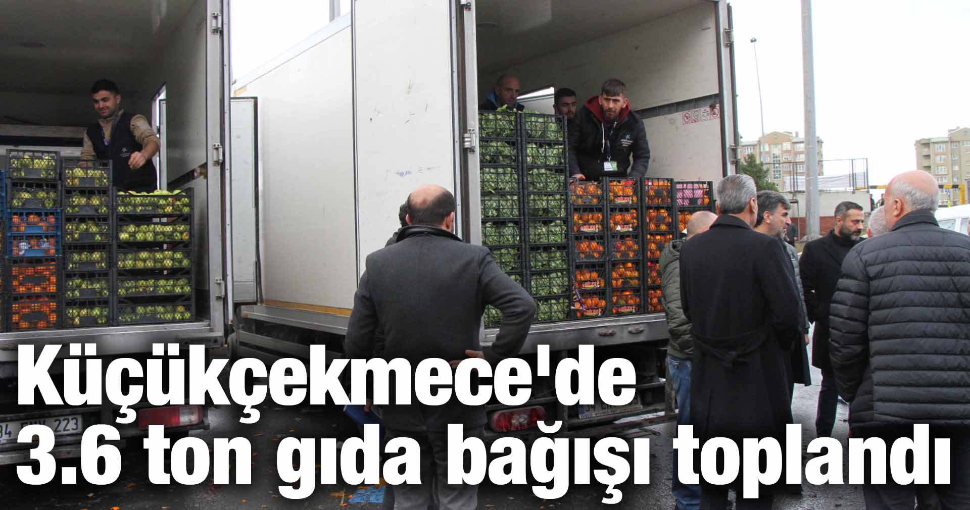 Küçükçekmece’de 3.6 ton gıda bağışı toplandı