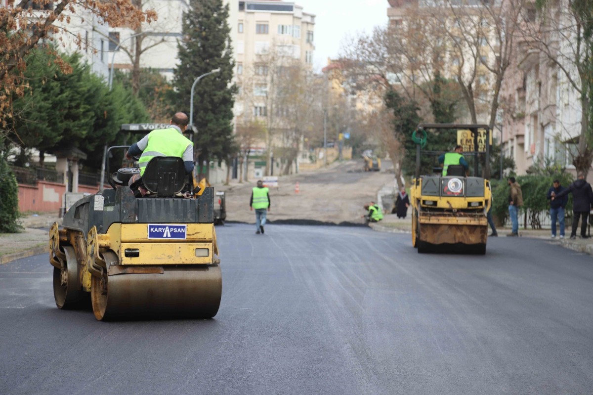 Kartal’da 1250 ton asfalt döküldü