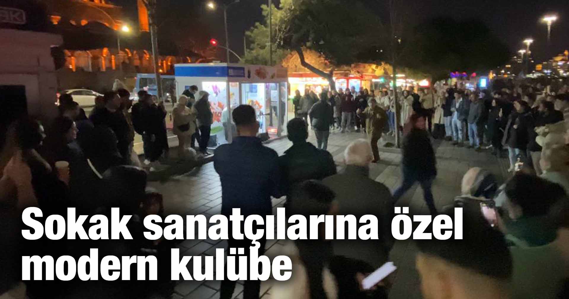 Sokak sanatçılarına özel modern kulübe