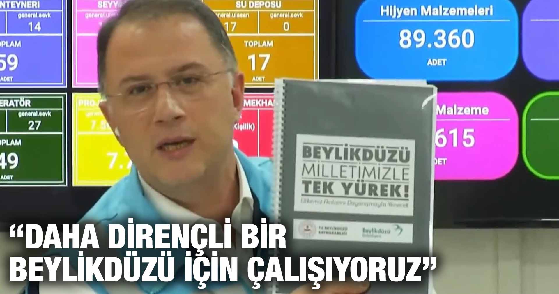 “DAHA DİRENÇLİ BİR BEYLİKDÜZÜ İÇİN ÇALIŞIYORUZ”