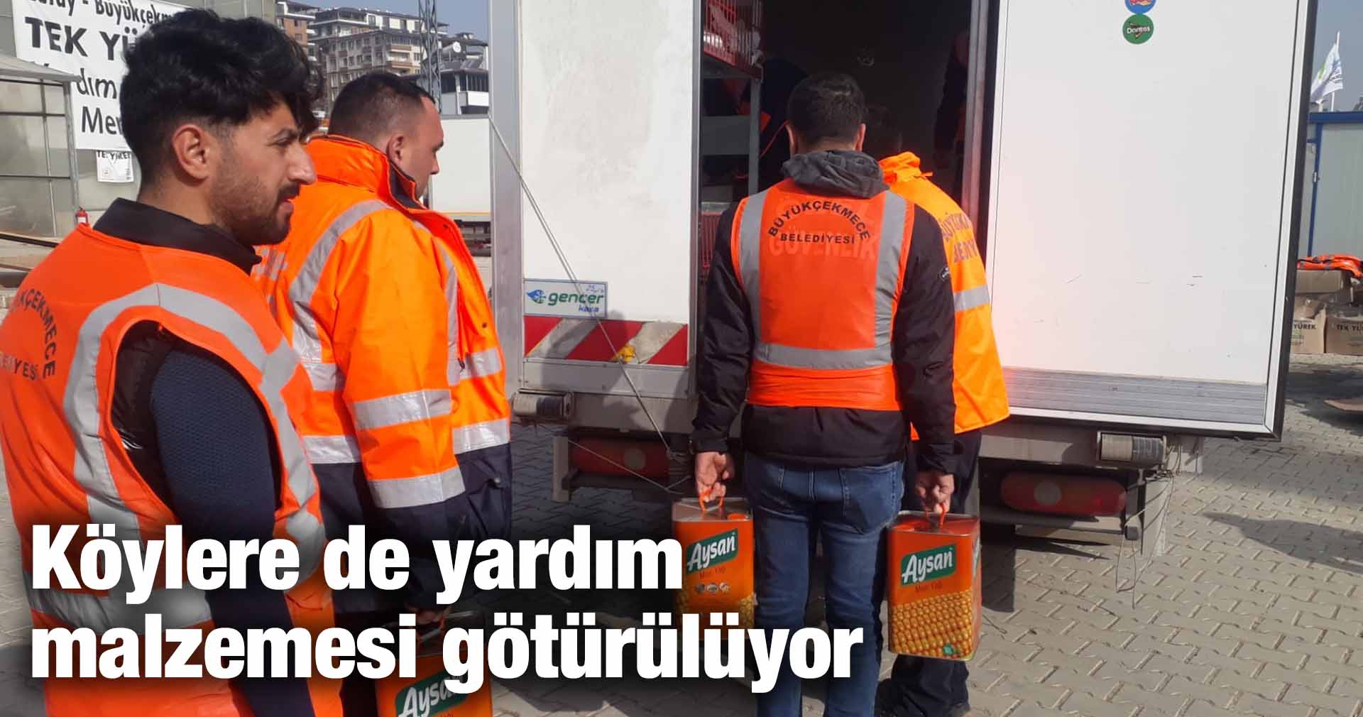  Köylere de yardım malzemesi götürülüyor