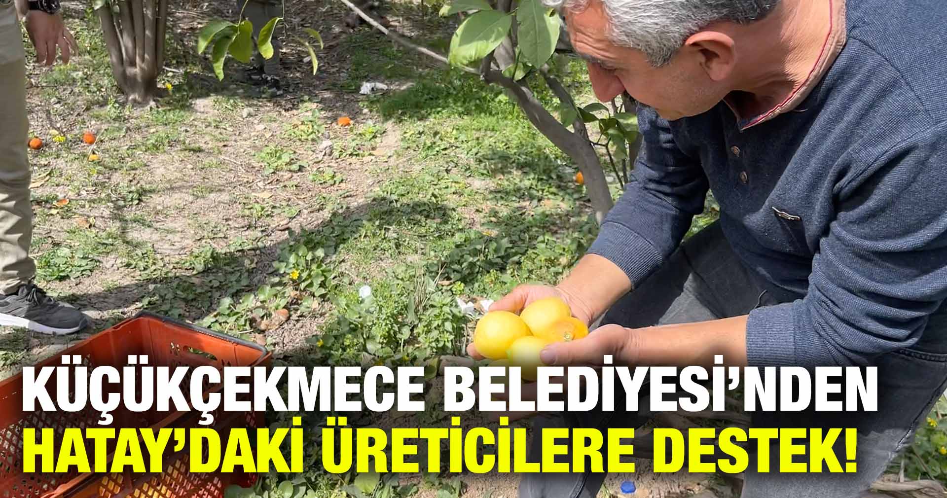 KÜÇÜKÇEKMECE BELEDİYESİ’NDEN HATAY’DAKİ ÜRETİCİLERE DESTEK!