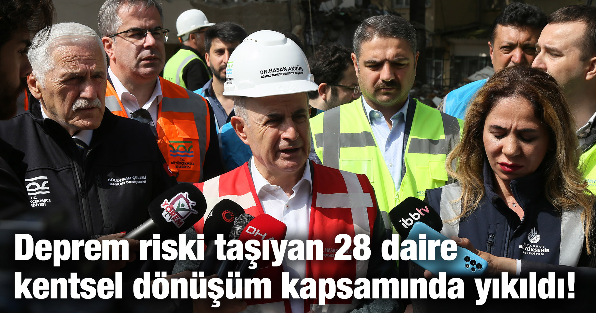 Deprem riski taşıyan 28 daire kentsel dönüşüm kapsamında yıkıldı!