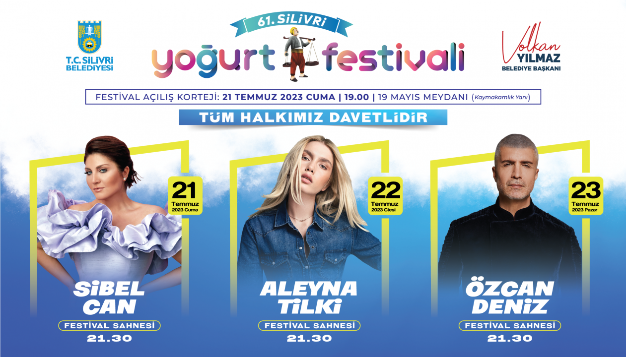 Yıldızlar Silivri Yoğurt Festivali’nde sahre alacak