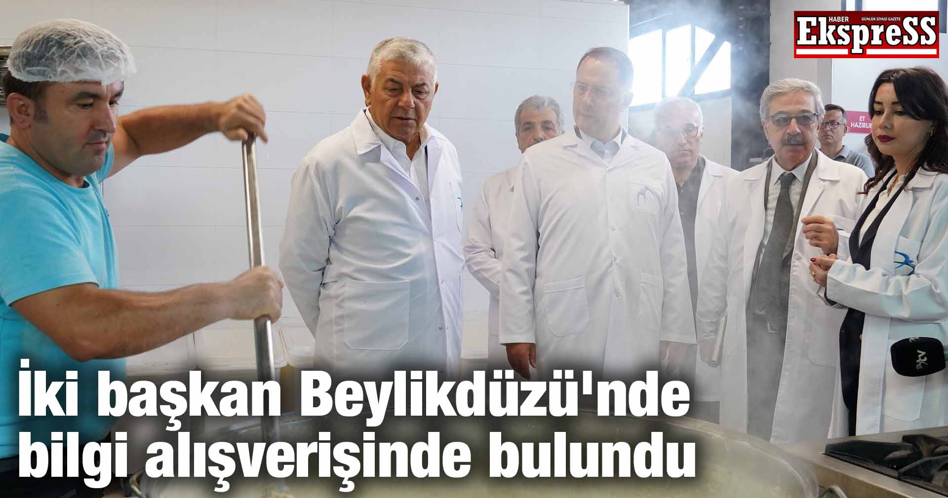 İki başkan Beylikdüzü’nde bilgi alışverişinde bulundu