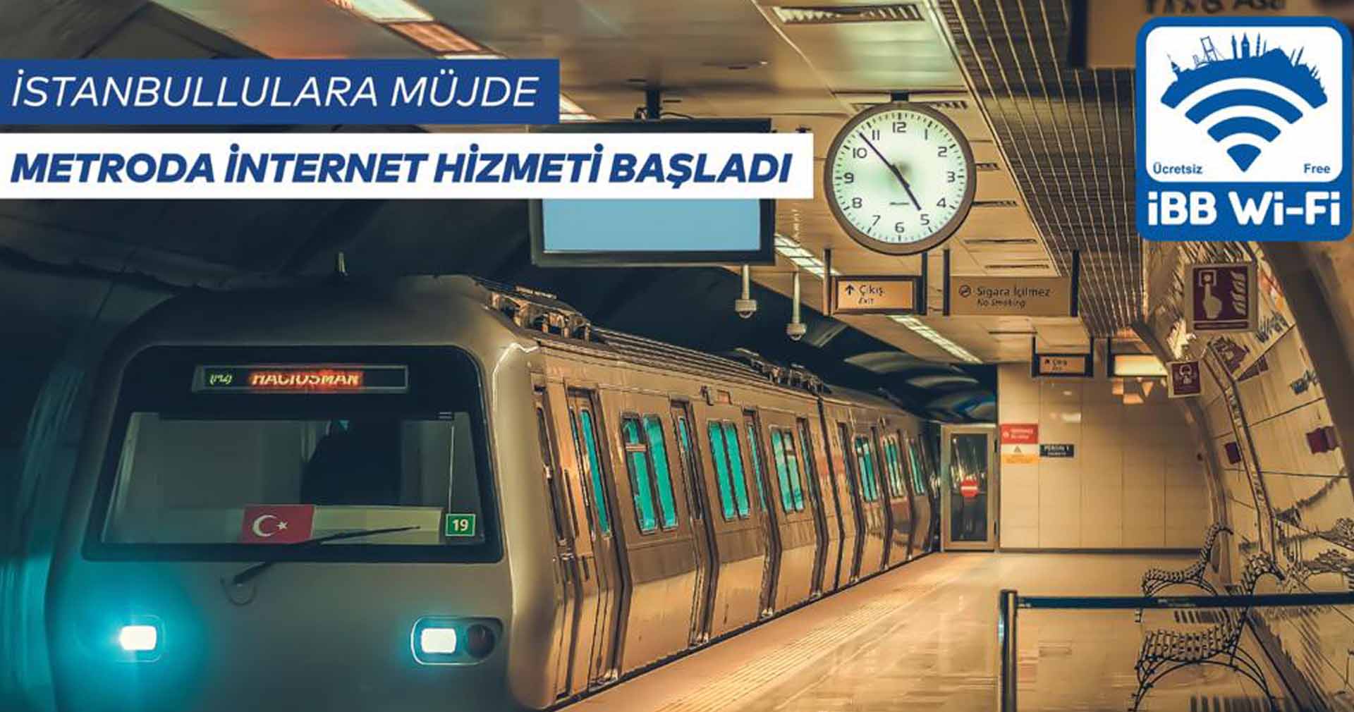 İBB Wi-Fi METROLARDA YAYGINLAŞIYOR