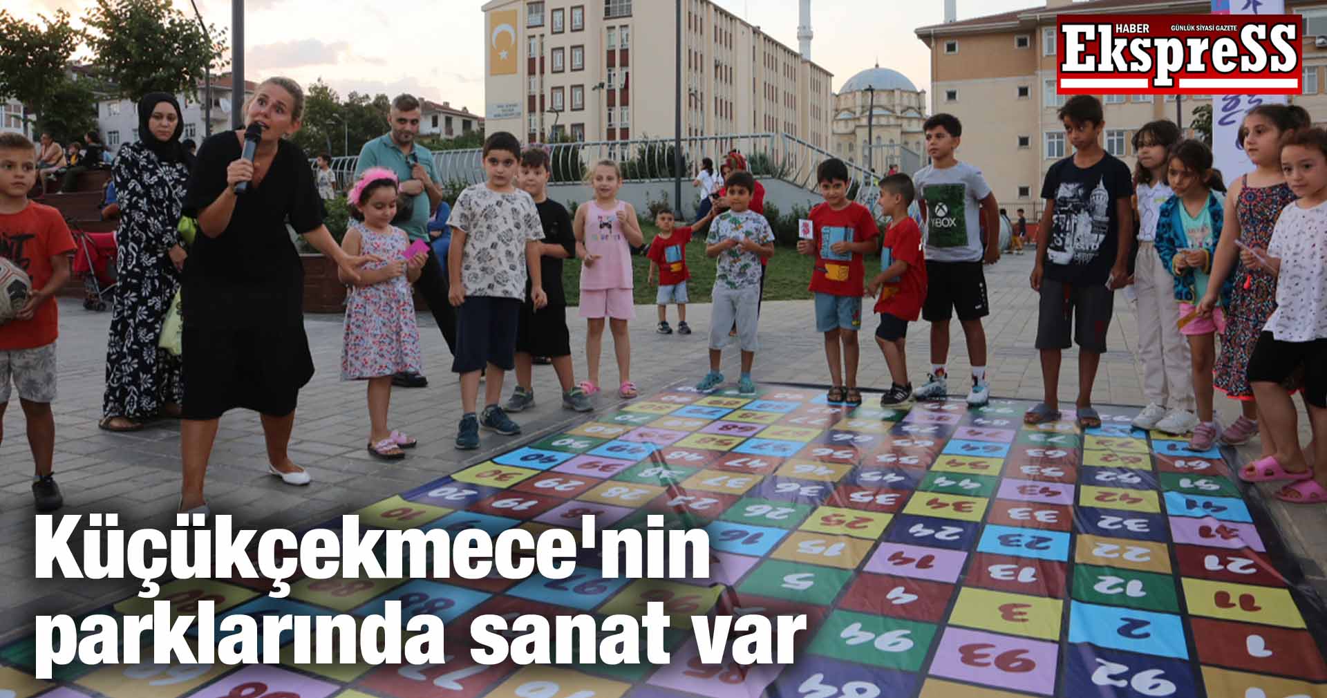 Küçükçekmece’nin parklarında sanat var