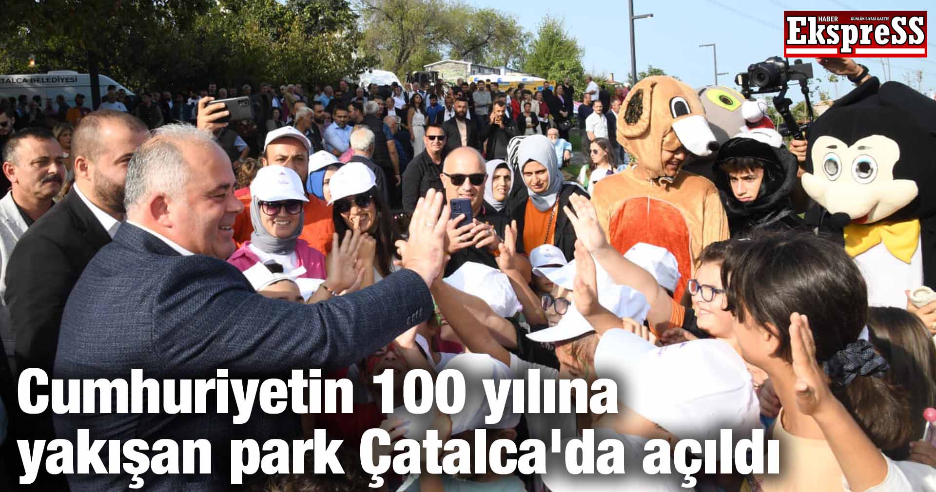 Cumhuriyetin 100 yılına yakışan park Çatalca’da açıldı