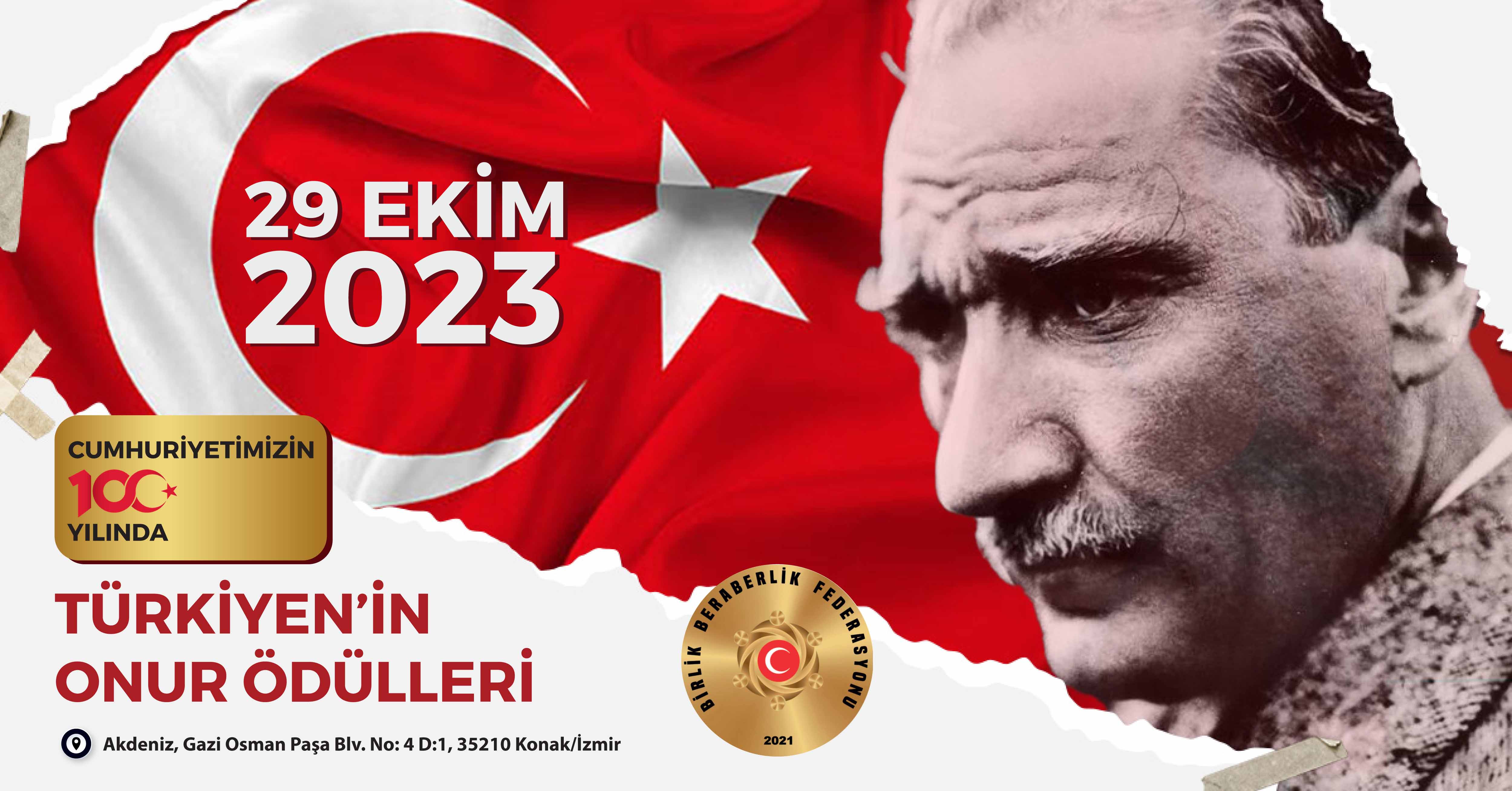 100 başarılı insana, 100 onur ödülü verilecek