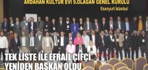 TEK LİSTE İLE EFRAİL ÇİFÇİ YENİDEN BAŞKAN OLDU