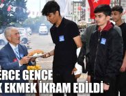 YÜZLERCE GENCE BALIK EKMEK İKRAM EDİLDİ