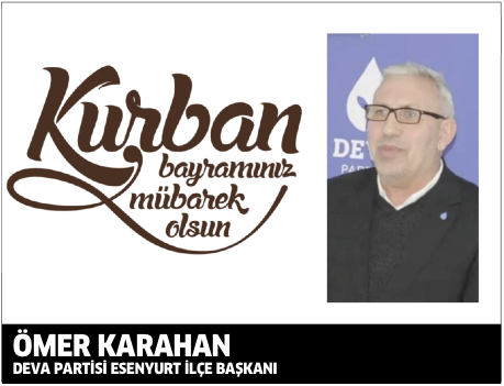 Ömer Kahrahan’dan Kurban Bayramı mesajı