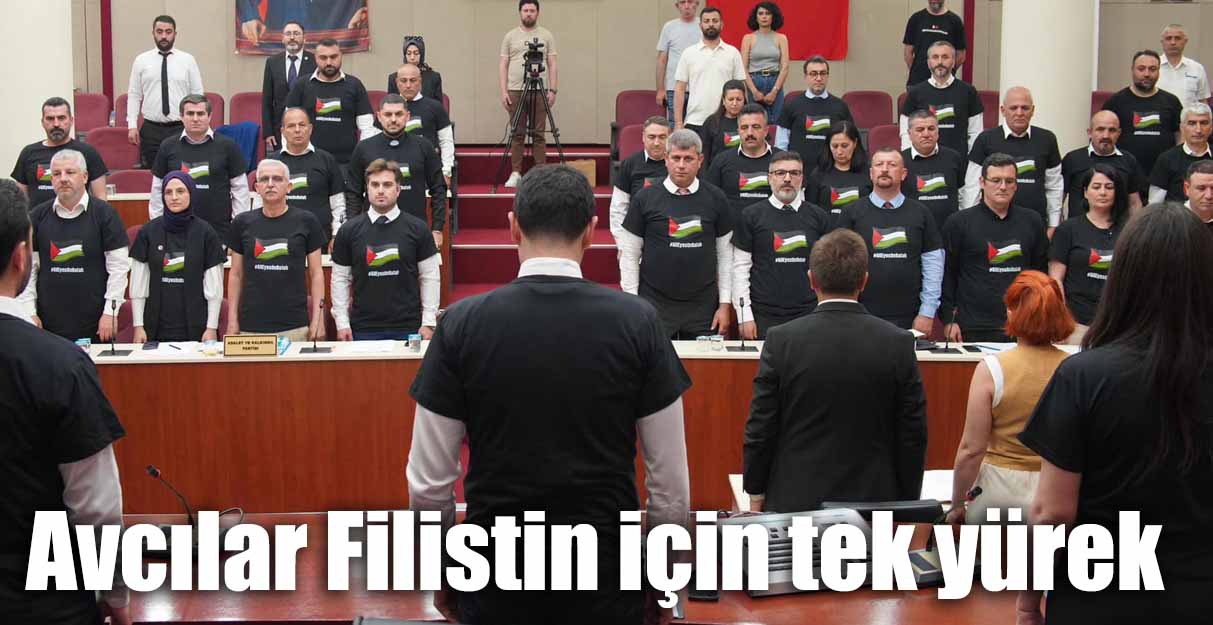 Avcılar Filistin için tek yürek