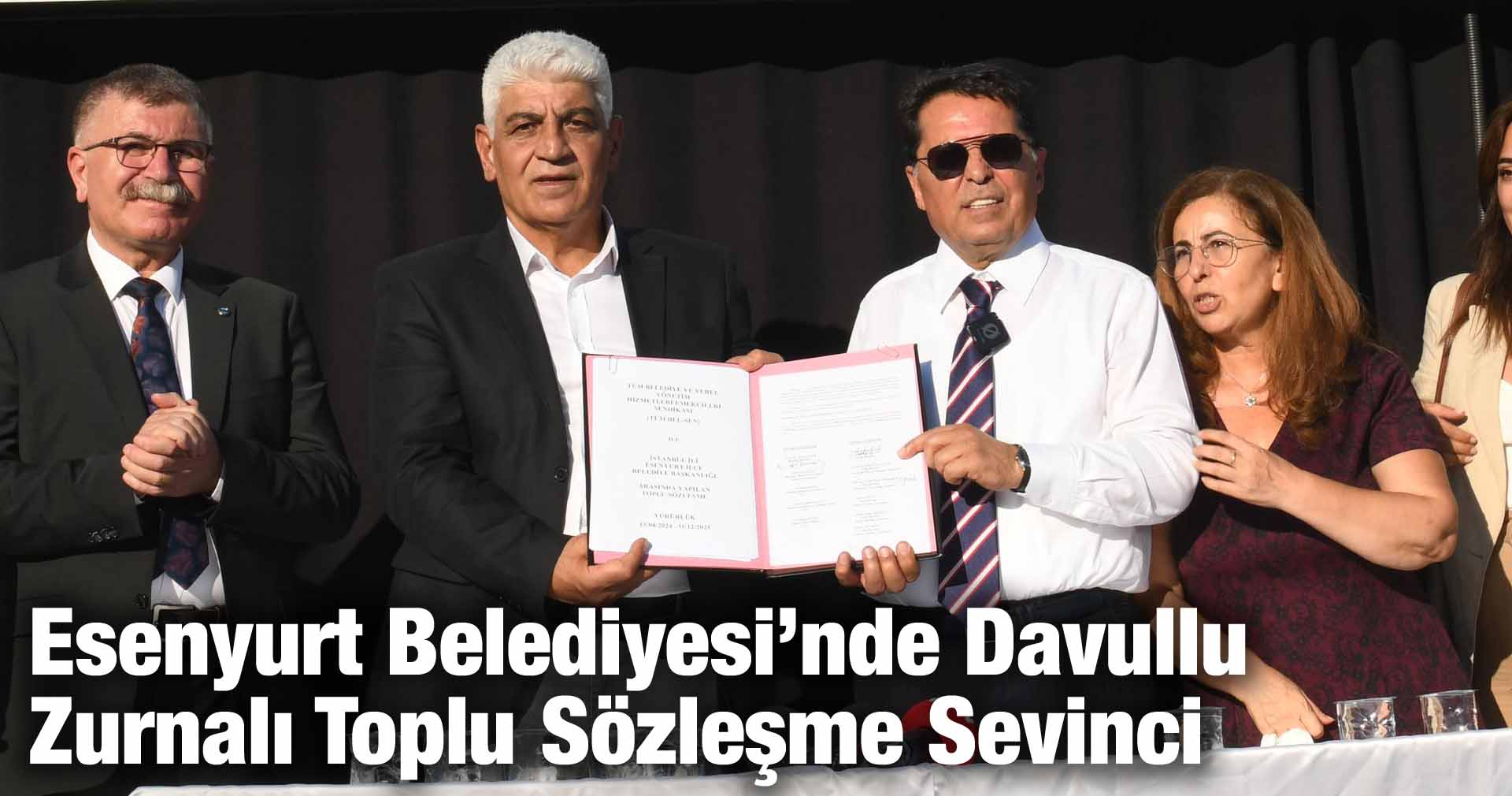 Esenyurt Belediyesi’nde Davullu Zurnalı Toplu Sözleşme Sevinci