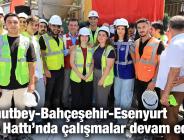 Mahmutbey-Bahçeşehir-Esenyurt Metro Hattı’nda çalışmalar devam ediyor