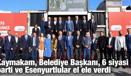 Kaymakam, Belediye Başkanı, 6 siyasi parti ve Esenyurtlular el ele verdi