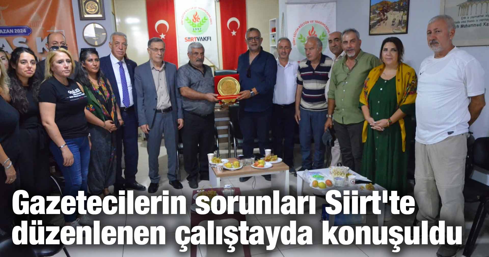 Gazetecilerin sorunları Siirt’te düzenlenen çalıştayda konuşuldu