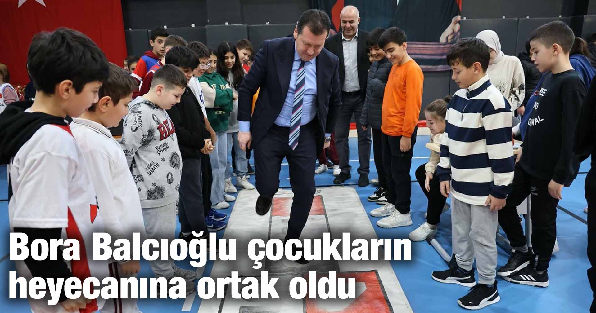 Bora Balcıoğlu çocukların heyecanına ortak oldu