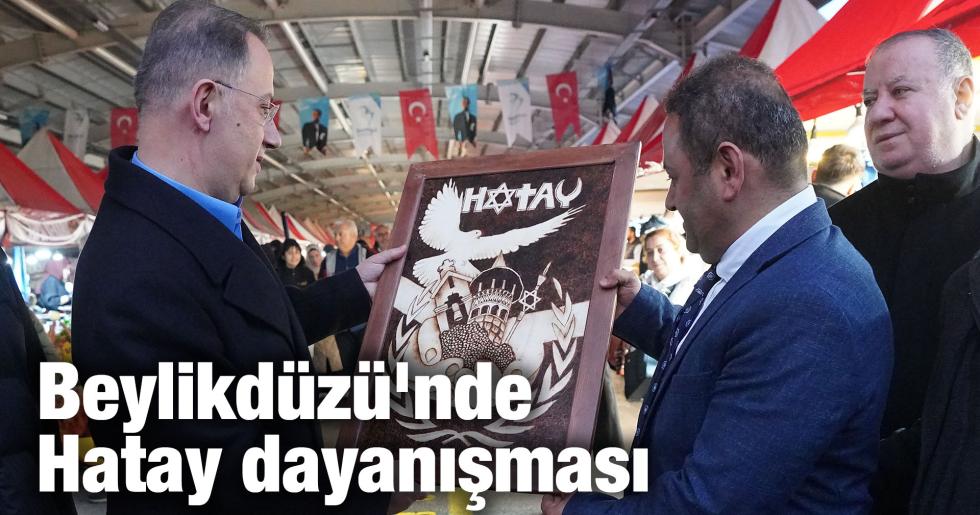 Beylikdüzü’nde Hatay dayanışması