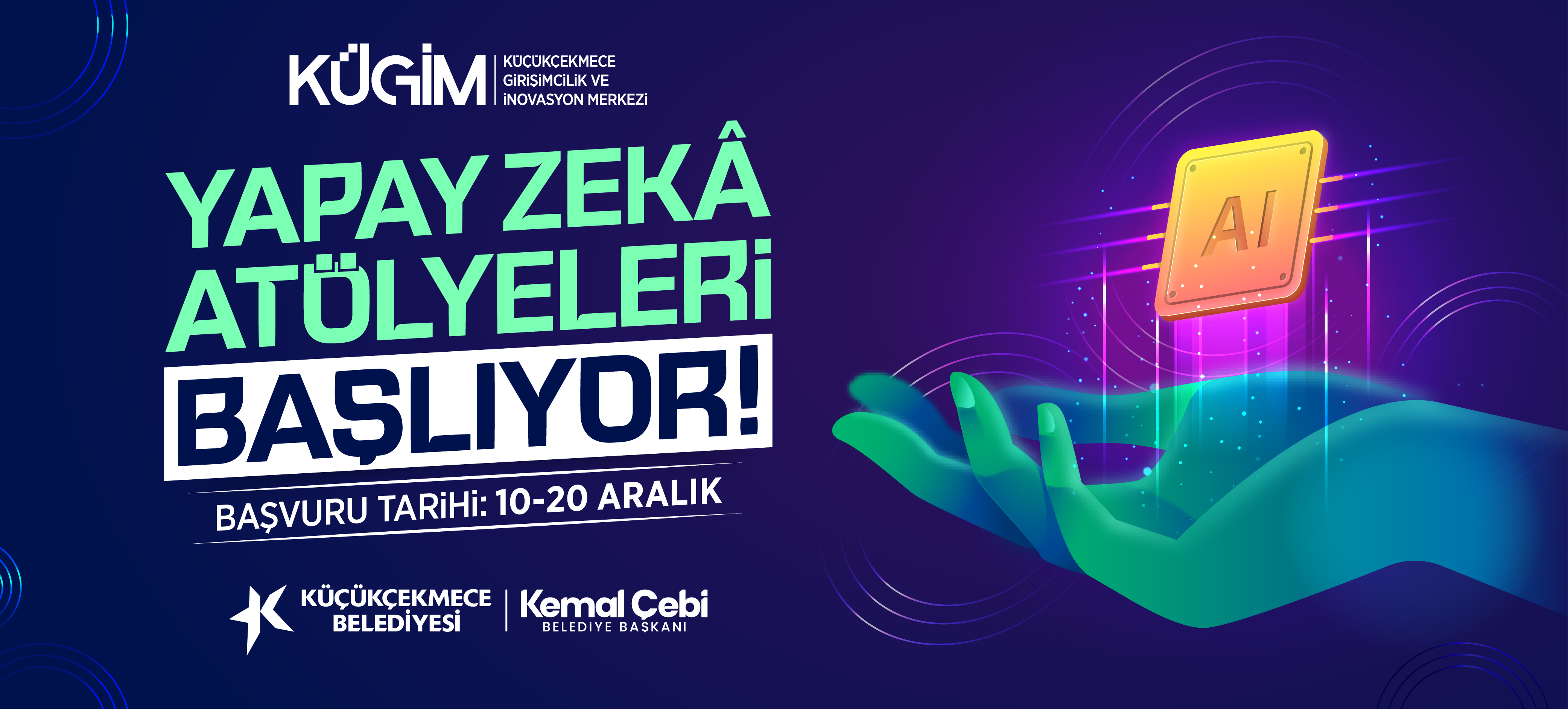 KÜÇÜKÇEKMECE’DE YAPAY ZEKÂ ATÖLYELERİ BAŞLIYOR