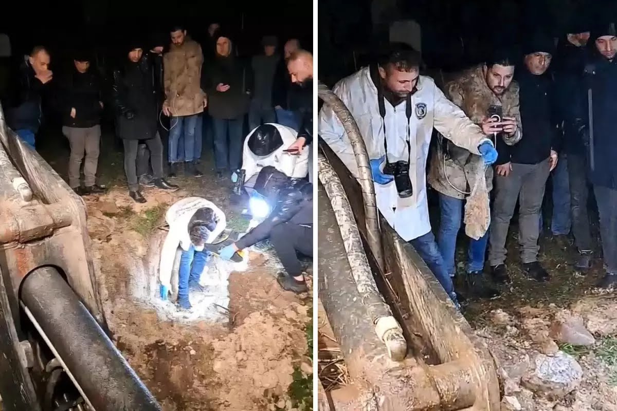 Mezarlığa gömülen esrarengiz paket mahalleliyi ayağa kaldırdı