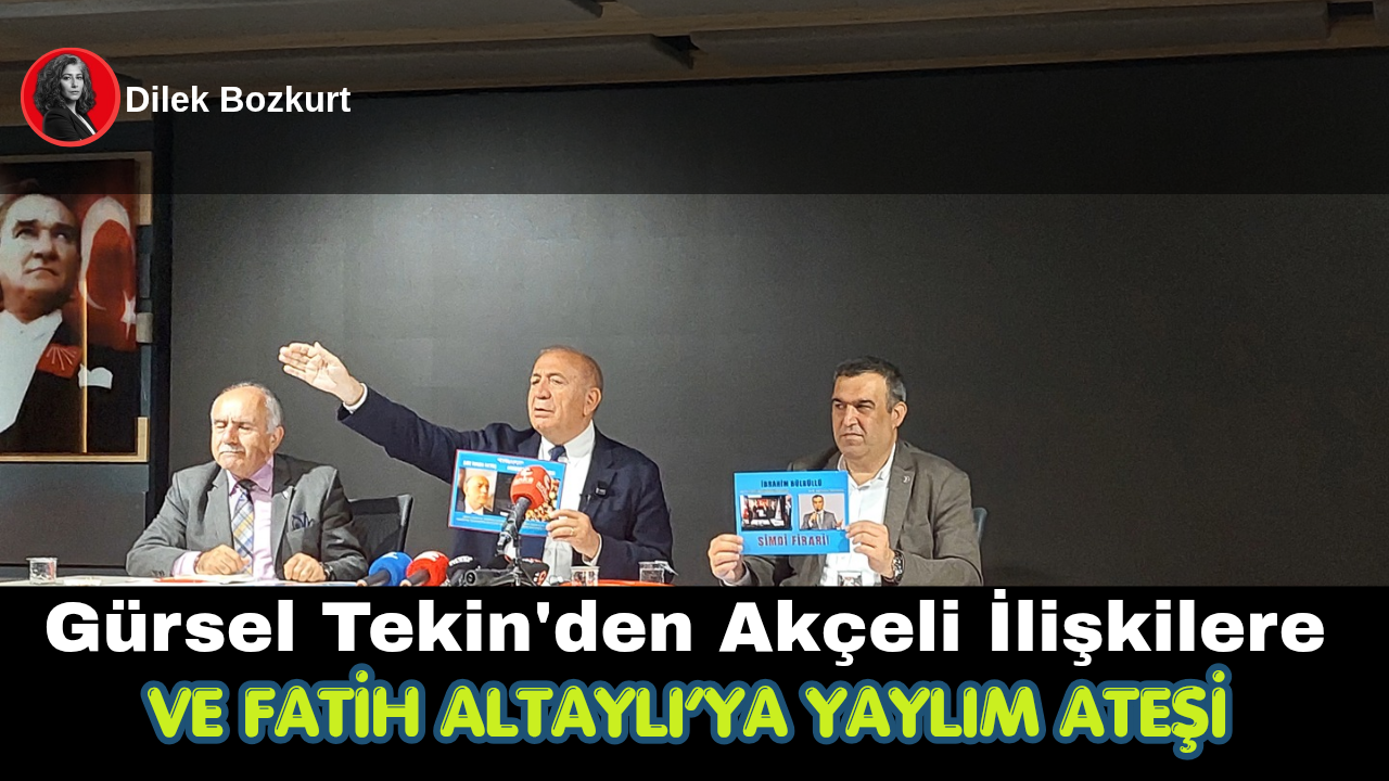 Gürsel Tekin’den Akçeli İlişkilere ve Fatih Altaylı’ya Yaylım Ateşi