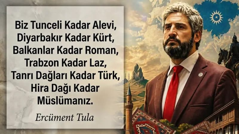 Ercüment Tula: Tunceli Kadar Alevi, Diyarbakır Kadar Kürt, Trabzon Kadar Laz